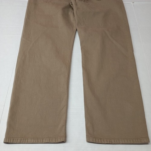 Levi's Men's 505 Regular Fit Straight Jeans Size 40x30 Tan Stretch - Picture 8 of 9