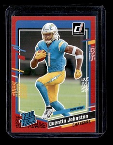 2023 Donruss #353 Quentin Johnston Press Proof Red Rated Rookie BW08