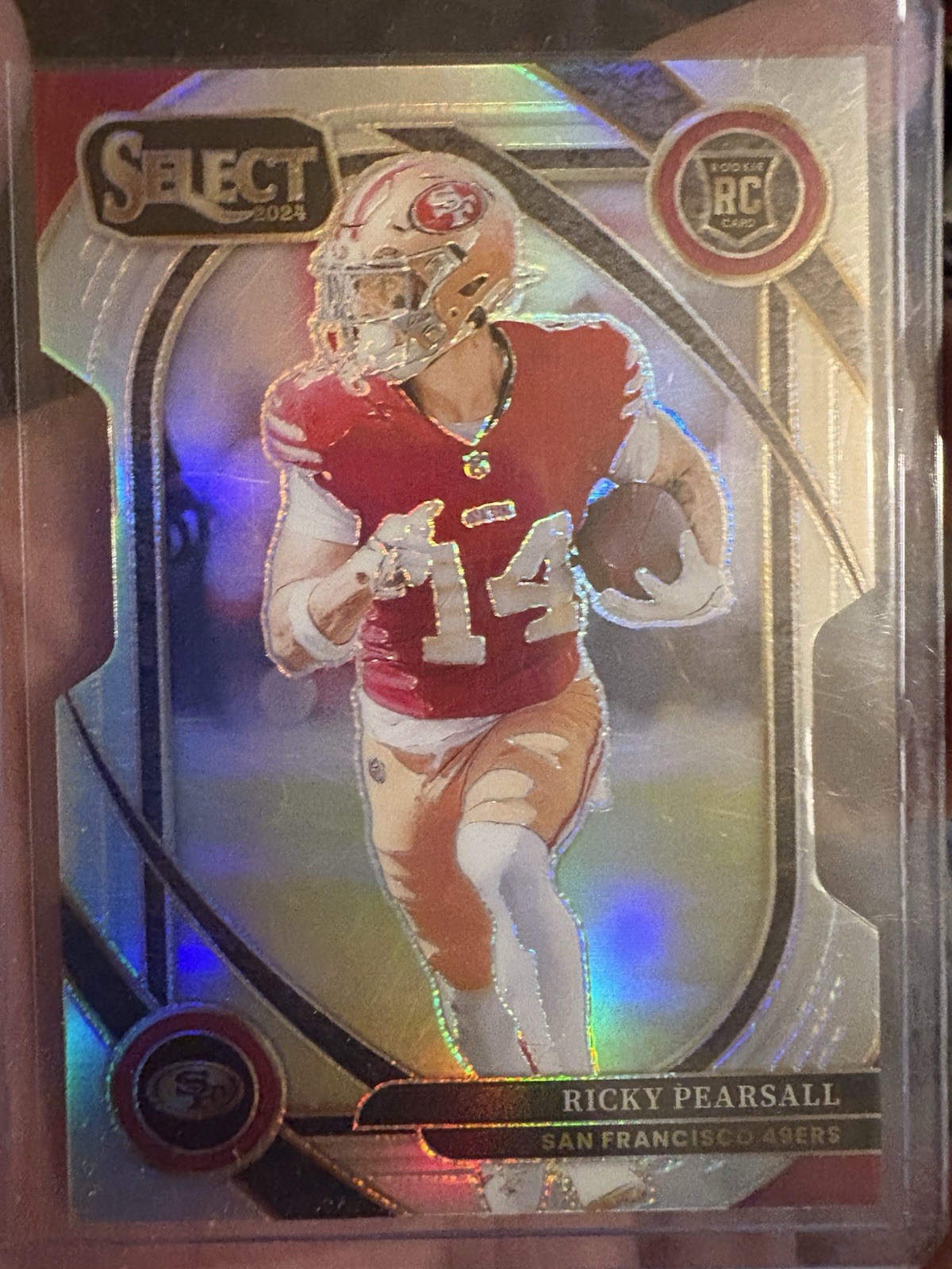 2024 Panini Select - Club Level Ricky Pearsall #285 Silver Prizm Die-Cut (RC)