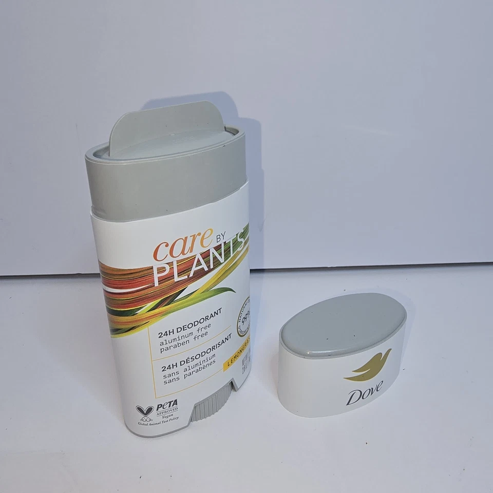 2 Dove Care by Plants Lemongrass 24hr Deodorant 2.6oz 99% Natural Origin - Image 3 of 3