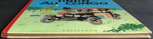 TINTIN au Congo Dos rouge 4ème plat B20 bis Édition de 1957 Très bon état - Picture 5 of 24