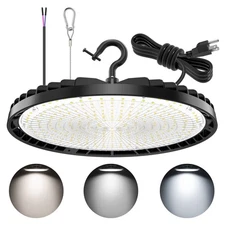 LED UFO High Bay Light 150W 120W 90W Adjustable, 4500K 5000K 5700K Adjustable