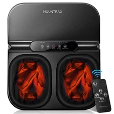 MOUNTRAX Foot Massager Machine with Heat, Foot Massager for Plantar Fasciitis...