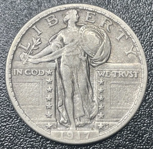 1917-D Standing Liberty Quarter — photo from the most recent tracked eBay sale