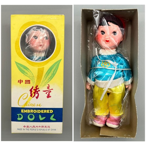 Muñeca bordada china de colección 6" figura de niño folclórica cultural coleccionable rara 1 - Imagen 1 de 11