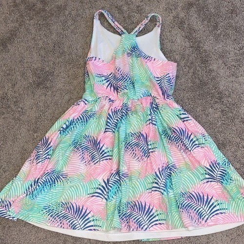 NEW Tommy Bahama 5-6 dress pastel sun sleeveless summer girls NWT palms - Picture 7 of 8