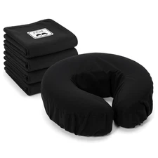 Flannel Fitted Face Rest Covers – Cotton Cradle Cushion Protectors – Set of 4