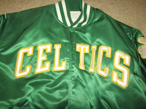 Men's Vintage NBA Basketball Starter Boston Celtics Satin Jacket USA Large - Picture 3 of 14