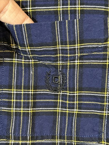 Chaps Shirt Mens XL Long Sleeve Cotton Blue Checkered Shirts Button Down 3688 - Picture 11 of 12