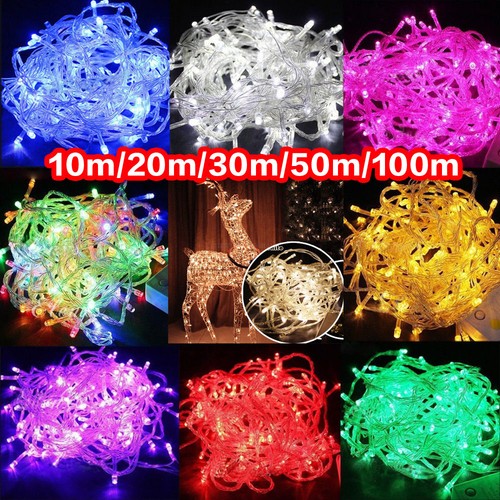10m Fairy String Light Lamp Xmas 100m LED Christmas Wedding Party Decor Outdoor - Picture 1 of 32