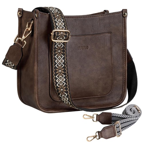 Crossbody Bags for Women, Vegan Leather Shoulder Purse Fashion Hobo Handbags ...