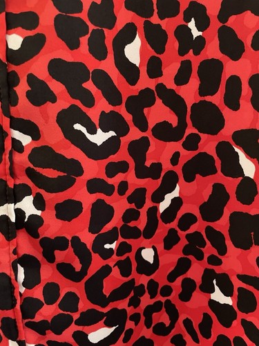 M&S Collection Marks & Spencer Red Animal Print Top Blouse Size 14 - Picture 4 of 10