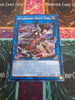Yugioh Ragnaraika Chain Coils LEDE-EN049 Super Rare 1st Edition Near Mint