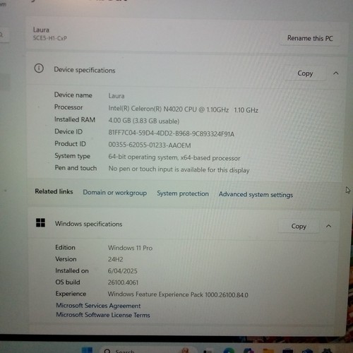 Leader Companion Laptop, Computer SCE5-H1, 15.6" IPS FHD, Intel N4020 - 第 6/6 張圖片