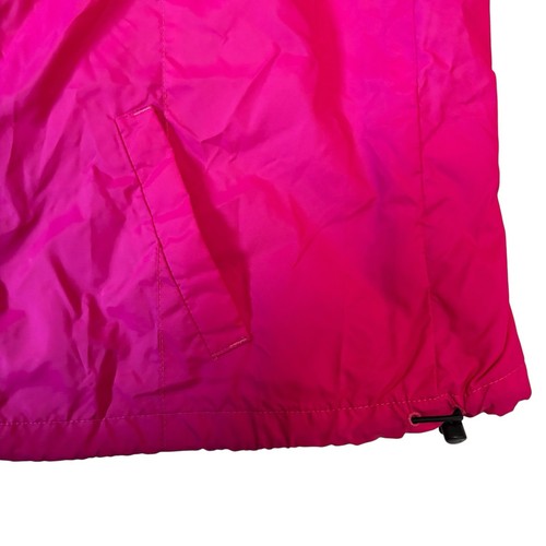 Abercrombie & Fitch Light Full Zip Windbreaker jacket Womens Sz L Large Hot Pink - Picture 9 of 10