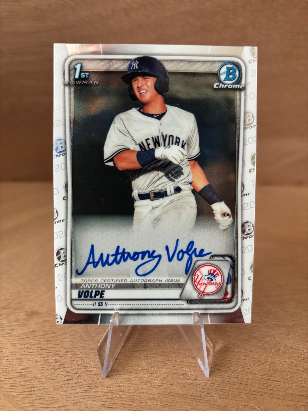 2020 Bowman Chrome 1st Anthony Volpe Auto RC - VERY CLEAN