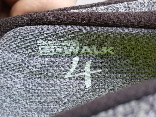 Zapatos Skechers GOwalk 4 para mujer talla 9 grises sin cordones cómodos Goga Max caminar BBK - Imagen 4 de 12