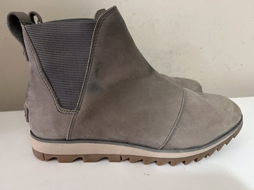 Sorel "Harlow" hellbraune Leder-Chelsea-Stiefelette NL4333-052 Damengröße 8 - Bild 2 von 11