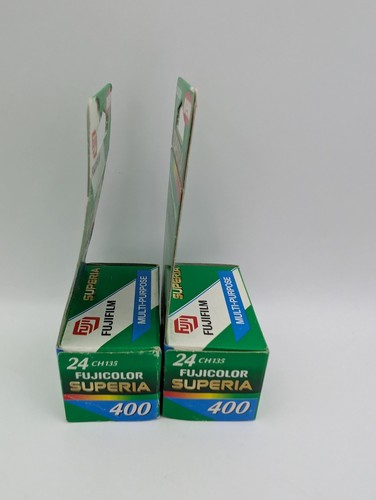 Fuji Superia 400 Film Pack Expired 2000 New Old Stock 2x24 Rare - Picture 3 of 14