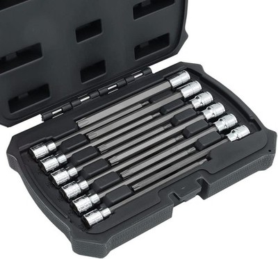 Juego de 12 dados con punta Torx larga de 3/8'', T10 a T60