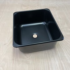 Black Campervan Boat Sink - Stainless Steel High Quality NOT PLASTIC 35x32x15xm