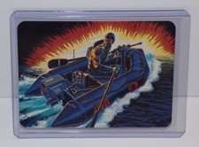 1986 G.I. JOE Action Cards #123 COBRA NIGHT LANDING Card HASBRO Milton Bradley