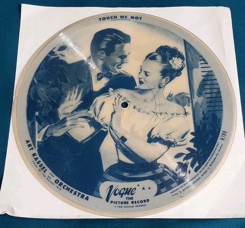 Art Kassel 10" 78 Vogue Picture Record Disc Touch Me Not / Let's Get Married - Picture 2 of 2