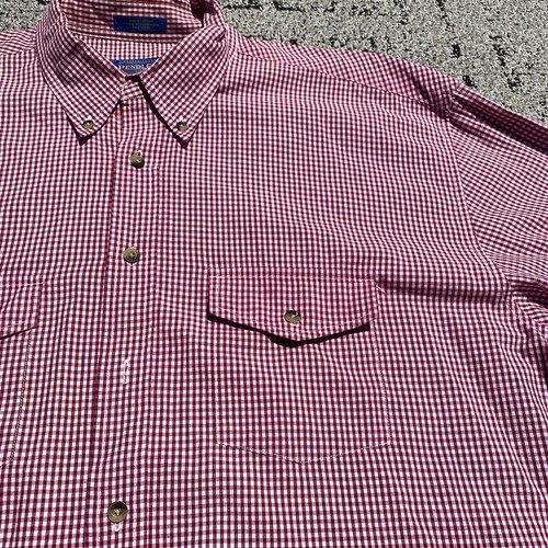 Pendleton Hemd Herren Extra Large Rot Eckig Button Down Langarm - Bild 5 von 19