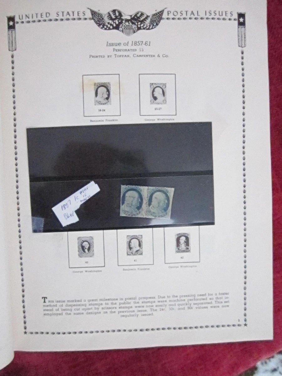 The All American Stamp Album 1847-1985  New And Cancelled With  1,246 Stamps