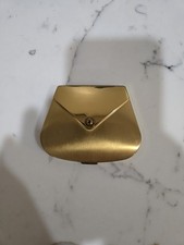 Vintage 40s 50s Volupte Makeup Compact Purse Clutch Metal Design Antique