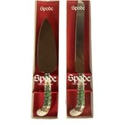 SPODE Christmas Tree Cake Knife and Pie Server Holiday Servers