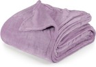 Utopia Bedding Lilac Fleece Blanket California King Size Lightweight Fuzzy So...