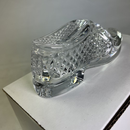 Waterford Crystal Vintage Golf Shoe Penny Loafer Paperweight - Picture 6 of 15