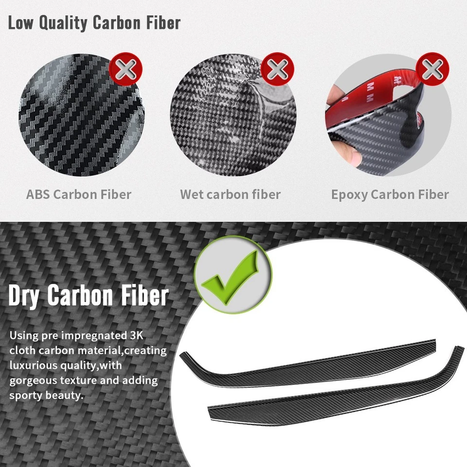 Panel lateral de consola central de fibra de carbono para Mercedes Benz CLA W118 CLA180 W177 A180 Foto 4 de 4