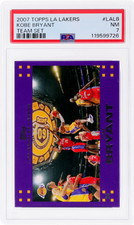2007 Topps Team Set Kobe Bryant Lakers #LAL8 PSA 7