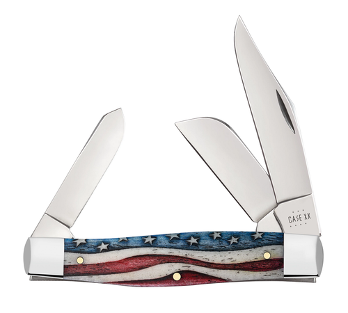 Case xx Knives Star Spangled Flag Large Stockman 64142 Pocket Knife Stainless