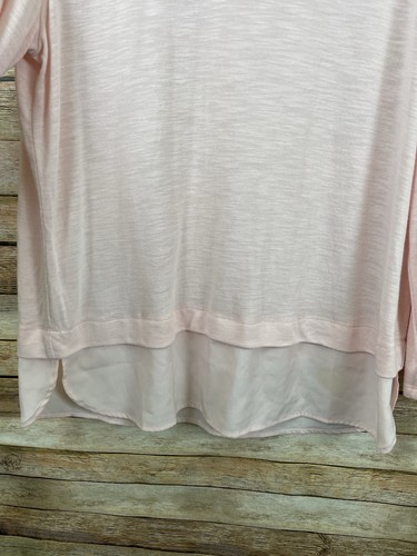 J. Crew Damen XL Rosa Burnout Langarm Pullover Oberteil - Bild 4 von 6