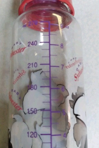 Biberón Gerber Looney Tunes Baby Sylvester 1993 vintage 9 oz muy buen estado. - Imagen 7 de 11