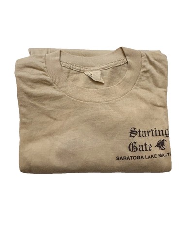 Starting Gate Saratoga Lake Malta, NY T-Shirt Vintage Screen Stars Tag Single Sticch - Bild 7 von 7