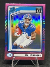 2024 Donruss Optic Malik Nabers #383 Rated Rookie Pink Prizm (RC) NY Giants