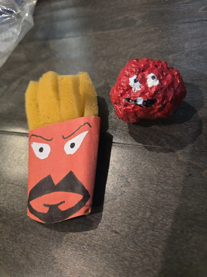 Aqua Teen Hunger Force Frylock Meatwad Personalizado Hágalo Usted Mismo Mini Figuras Adulto Nadar ATHF Foto 3 de 4