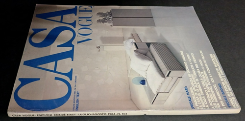 Casa Vogue Magazine Italie Juillet Août 1984 Juillet Décor Design Arte 154 - Photo 2 sur 2