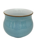 DENBY Colonial Blue Stoneware Small Round Sugar Bowl Pristine DISCONTINUED