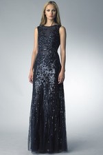 sequined sleeveless gown