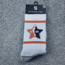 Strideline Youth White Crew Socks Size XS  Y11-2  LIL DBL  w/Snags