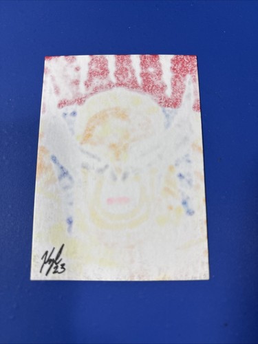 Wolverine Hand Made Sketch Card Signed By Artist. Artwork. One-of-a-kind - Picture 2 of 3