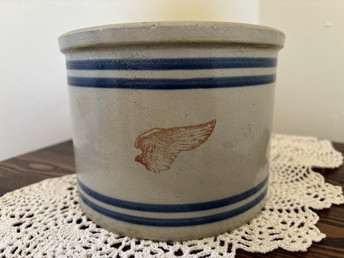 RAR Antik Vintage Red Wing Stoneware Company Speisekammer Glas Einmach Topf