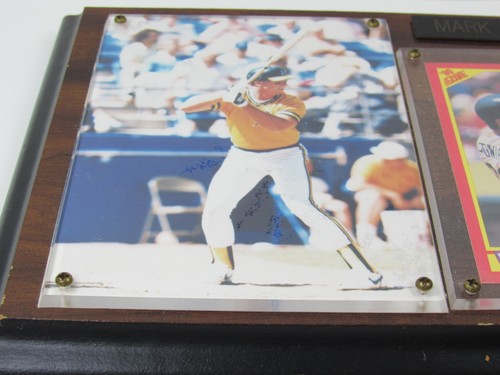 Mark McGwire 1990 Score Card Oakland A's Baseball Photo Wood Framed Plaque - Picture 8 of 21
