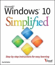 Windows 10 Simplified (Windows - Paperback, by McFedries Paul - Very Good