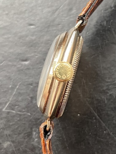 Rolex ♛ Oyster 678 Art Deco Pink Gold 9K 375 Cushion Men's Watch 1934 Service - Picture 4 of 24